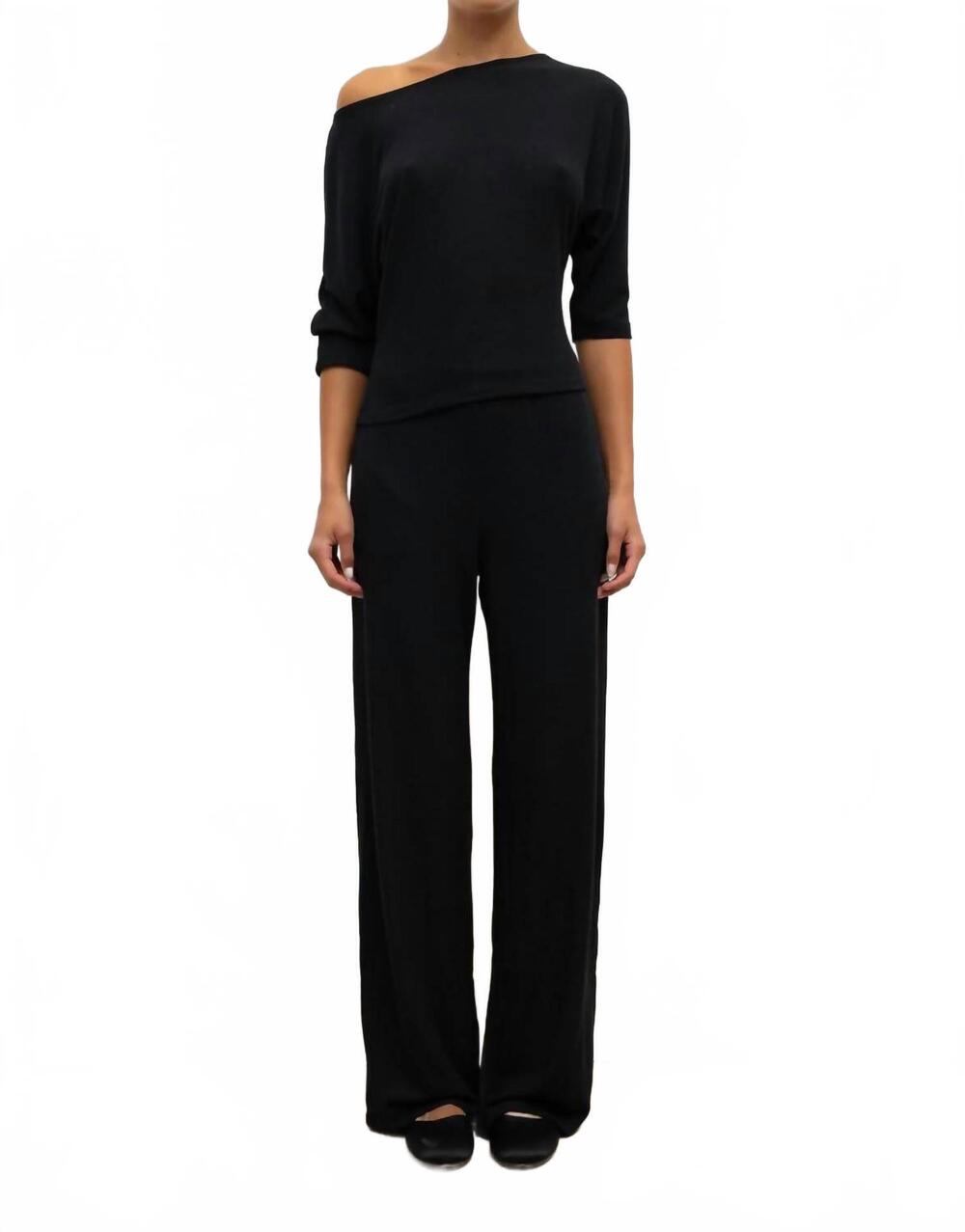 NEW LESET lauren pocket pant in black